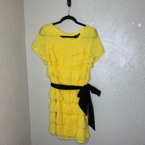 Yellow Ruffle Dress